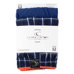 2 Par Clark Crown Boxershorts Med Knap