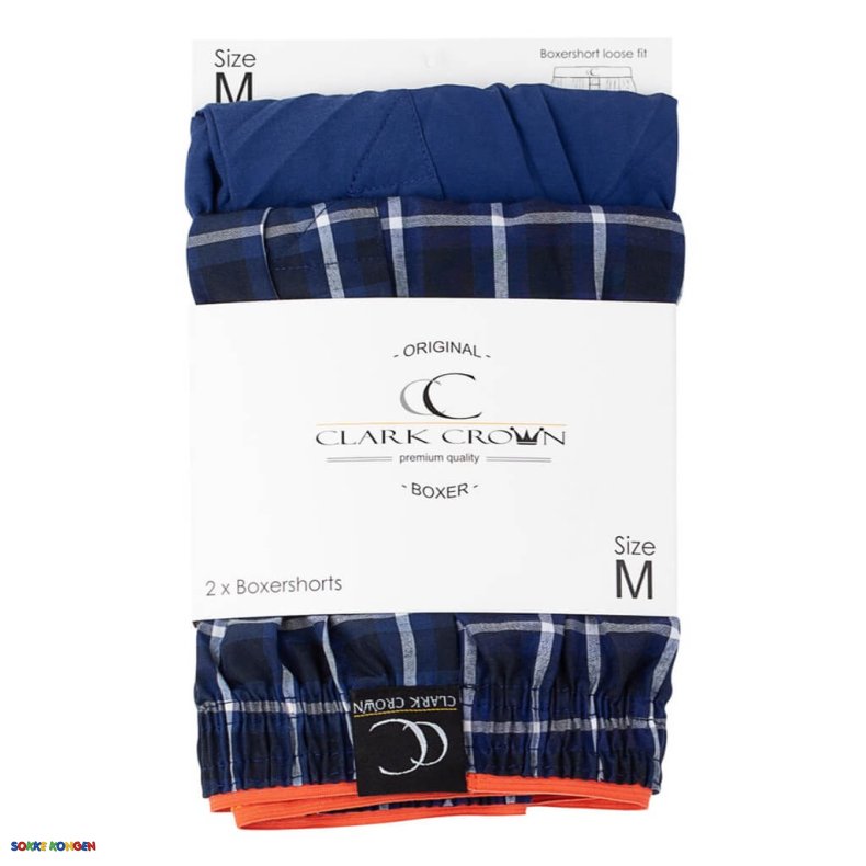 2 Par Clark Crown Boxershorts Med Knap