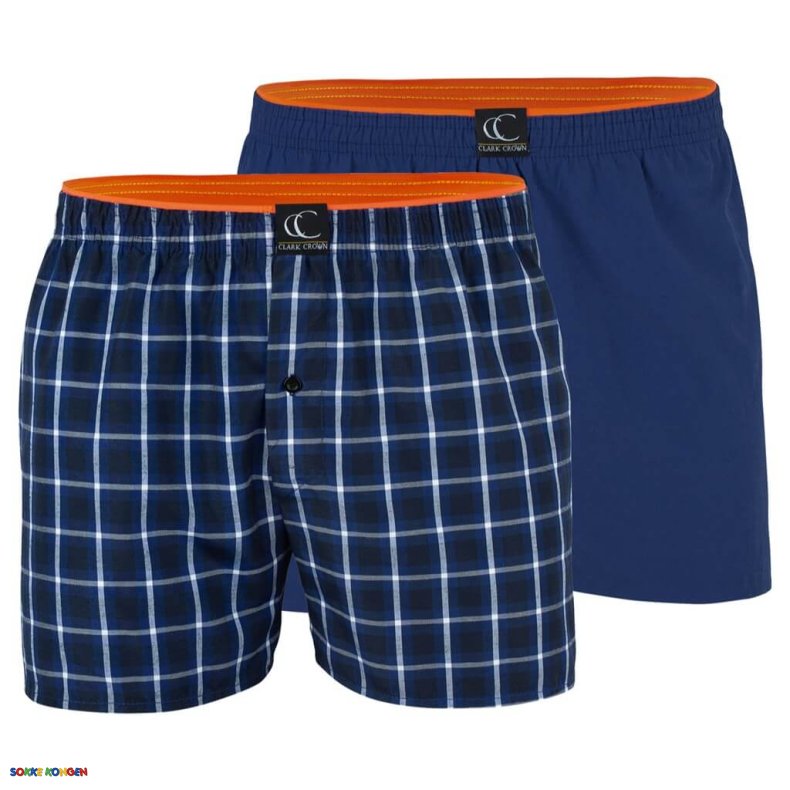 2 Par Clark Crown Boxershorts Med Knap