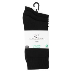 Clark Crown Sorte �kologiske Bomuldsstr�mper
