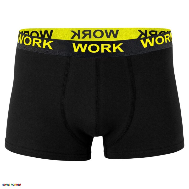 10 Par Work Underbukser Bomuld Sort