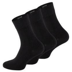 3 Par Clark Crown Sorte Business Bomuldsstr�mper